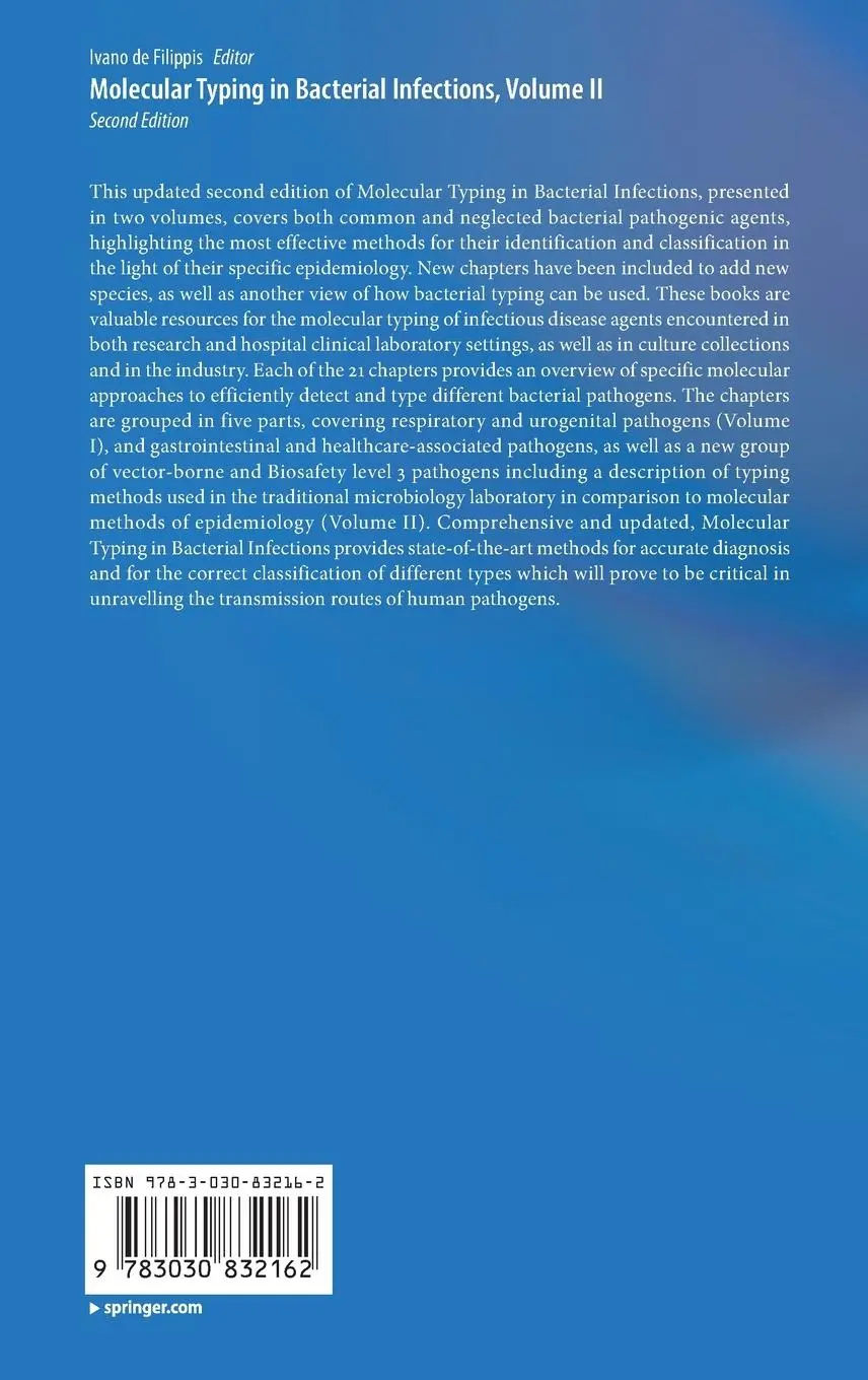 Rückseite: 9783030832162 | Molecular Typing in Bacterial Infections, Volume II | Filippis | Buch
