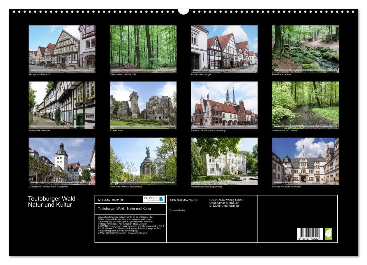 Bild: 9783457792162 | Teutoburger Wald - Natur und Kultur (Wandkalender 2026 DIN A2...
