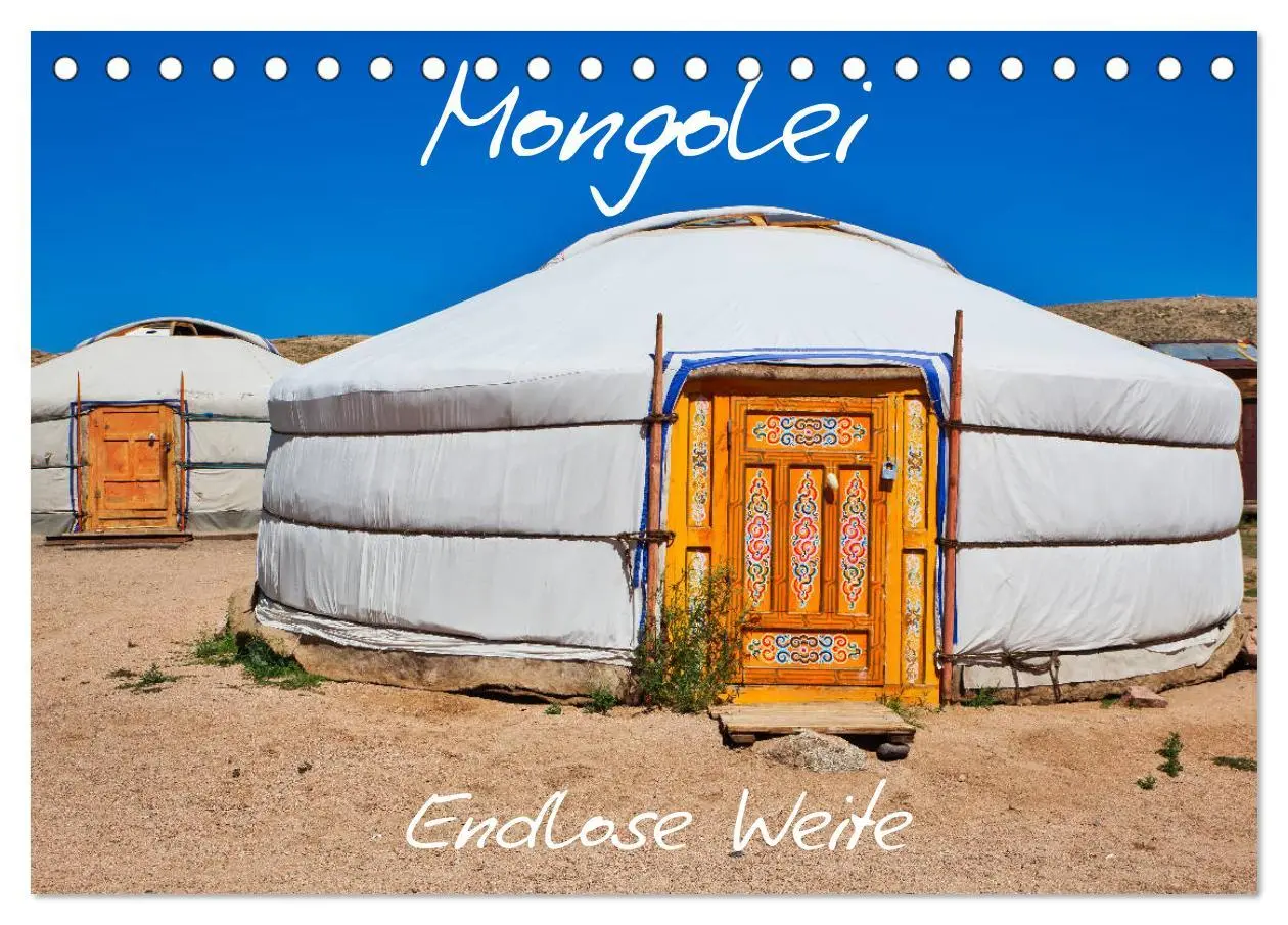Cover: 9783457932162 | Mongolei Endlose Weite (Tischkalender 2026 DIN A5 quer), CALVENDO...