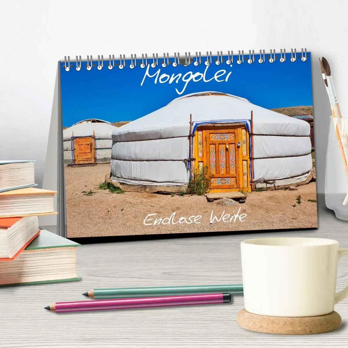 Bild: 9783457932162 | Mongolei Endlose Weite (Tischkalender 2026 DIN A5 quer), CALVENDO...