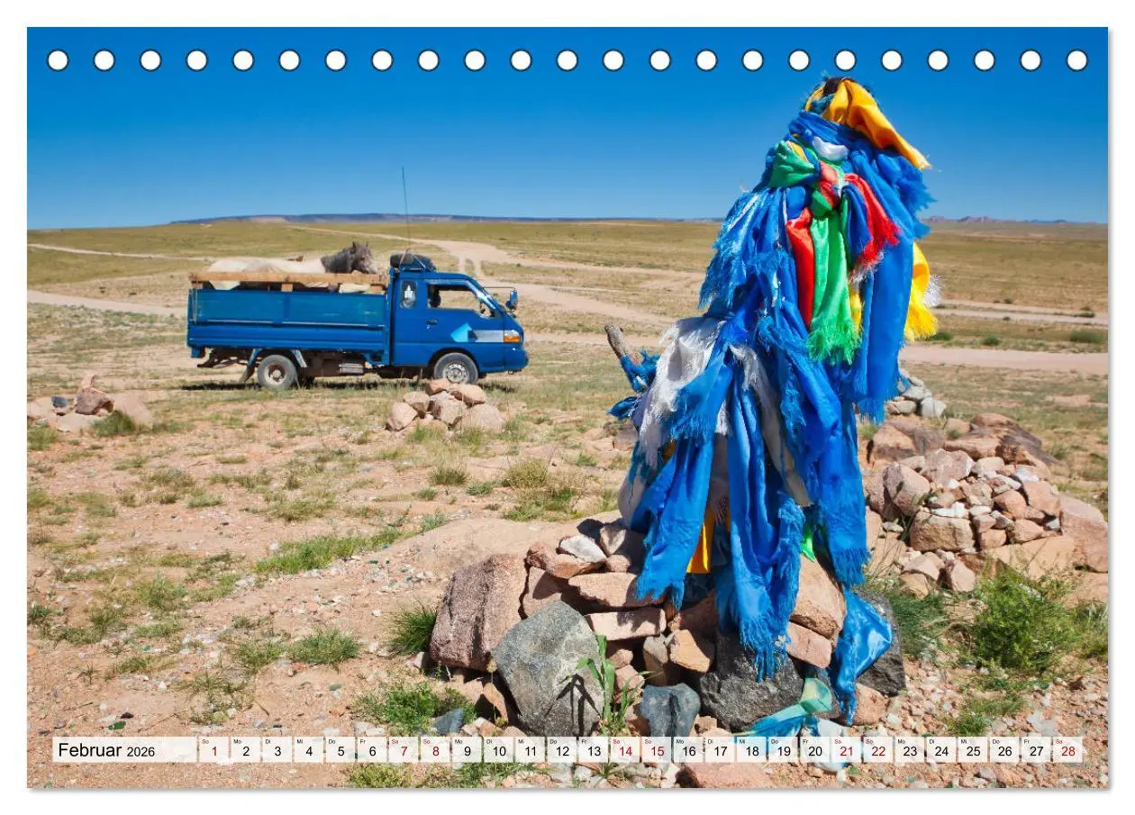 Bild: 9783457932162 | Mongolei Endlose Weite (Tischkalender 2026 DIN A5 quer), CALVENDO...
