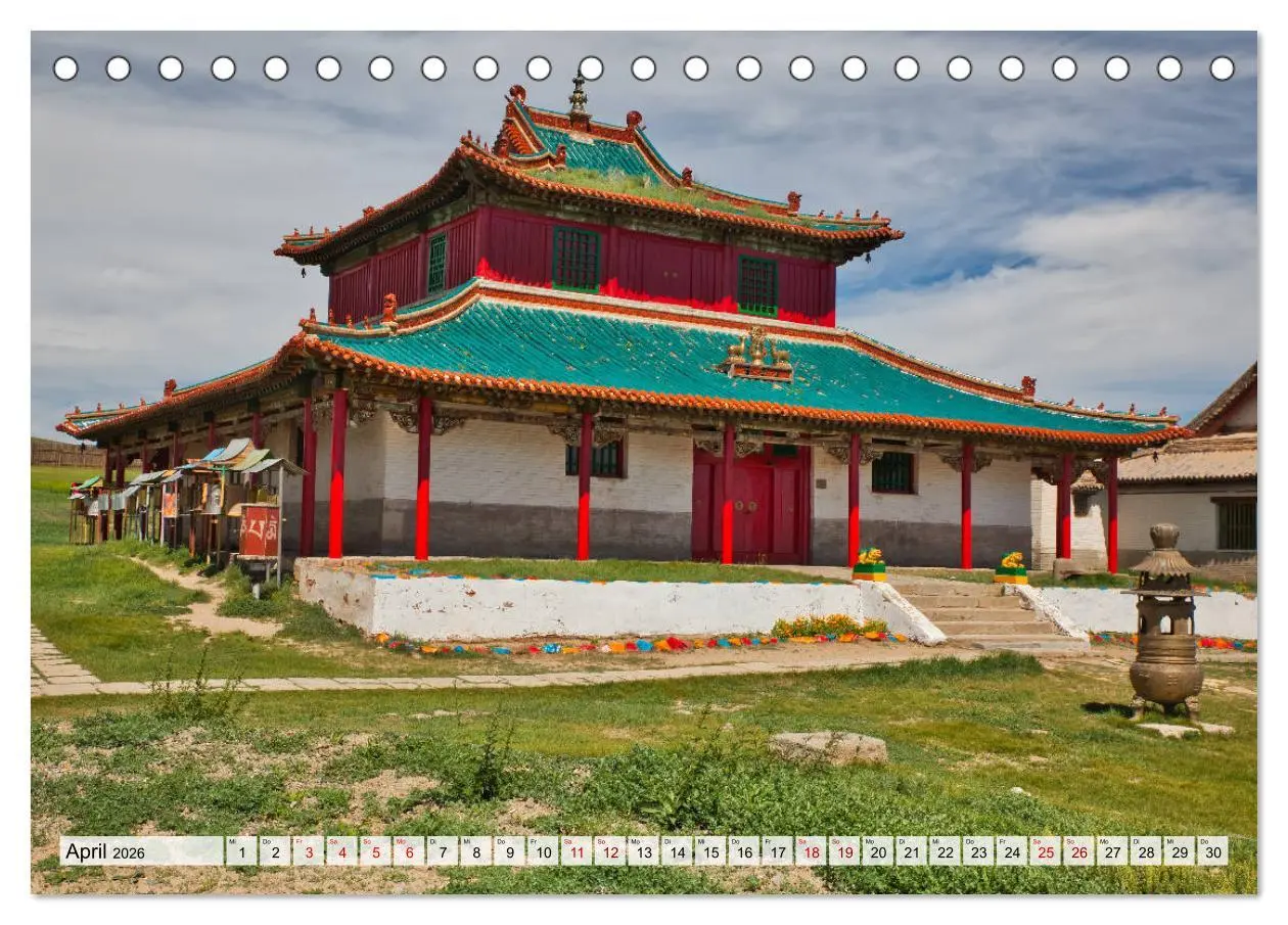 Bild: 9783457932162 | Mongolei Endlose Weite (Tischkalender 2026 DIN A5 quer), CALVENDO...