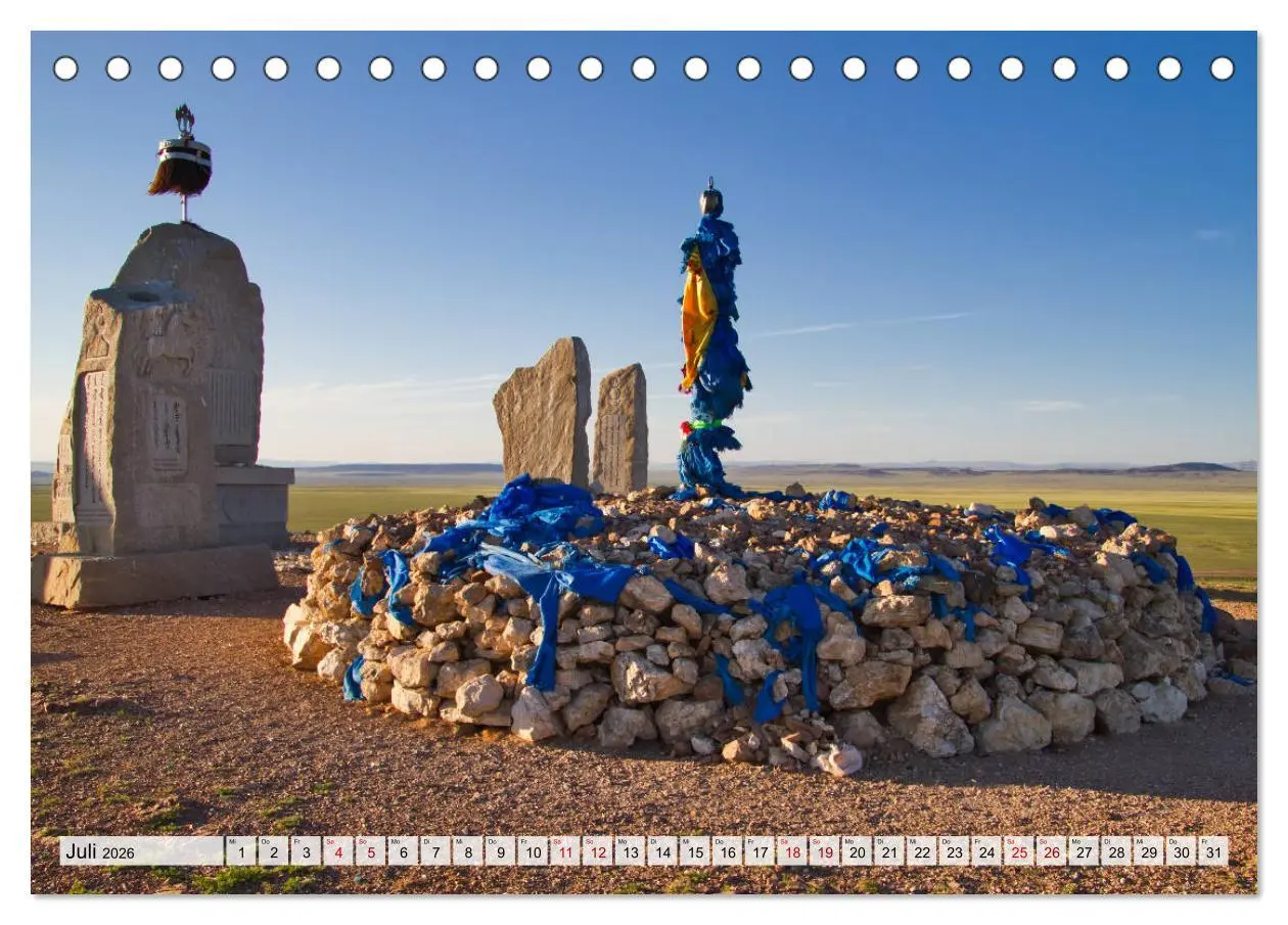 Bild: 9783457932162 | Mongolei Endlose Weite (Tischkalender 2026 DIN A5 quer), CALVENDO...