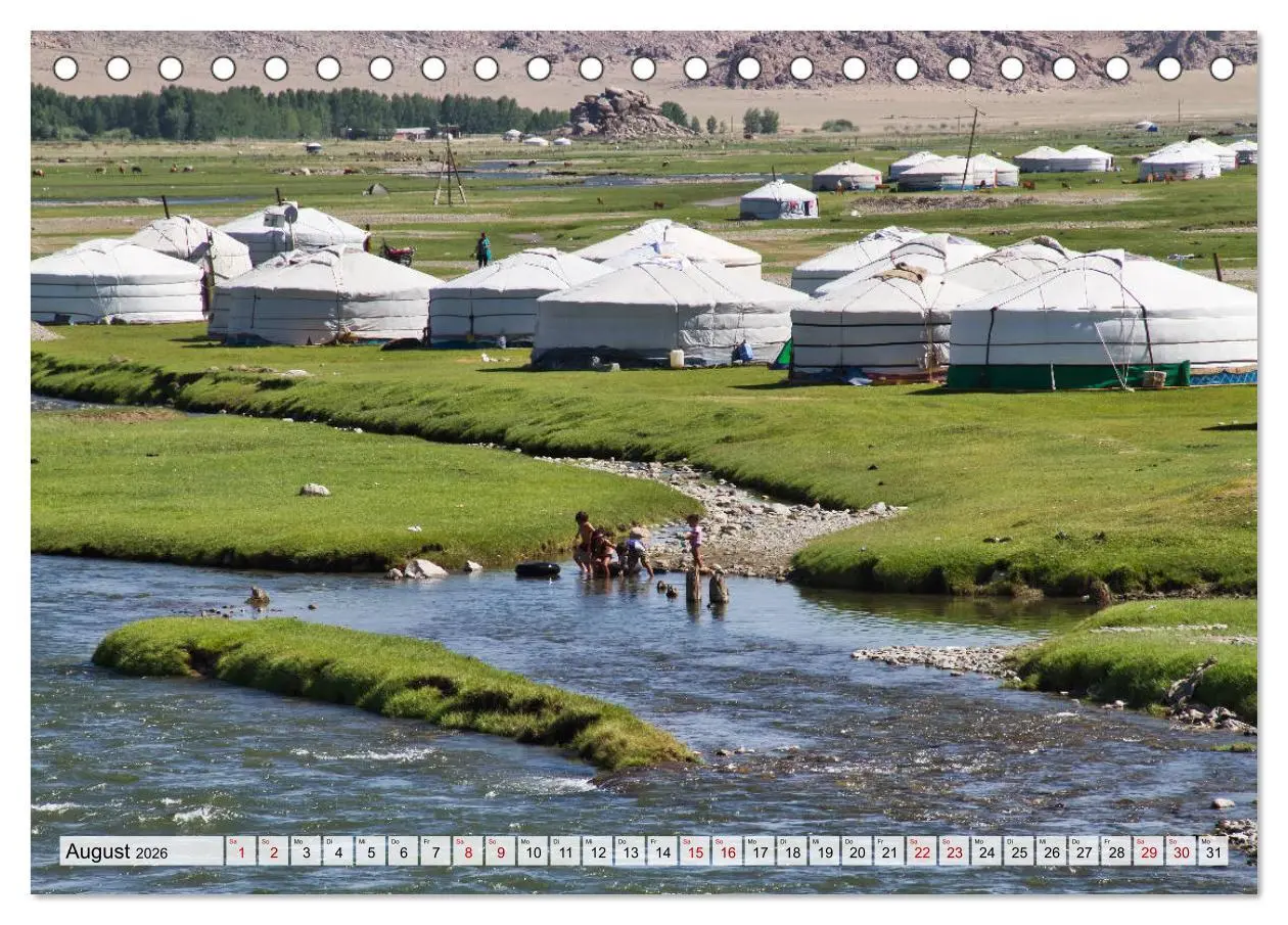Bild: 9783457932162 | Mongolei Endlose Weite (Tischkalender 2026 DIN A5 quer), CALVENDO...