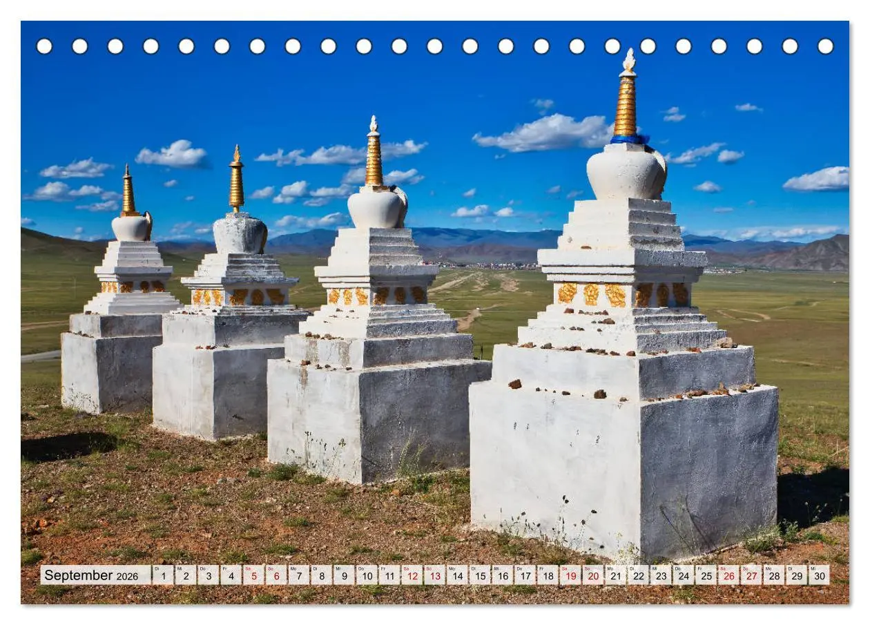 Bild: 9783457932162 | Mongolei Endlose Weite (Tischkalender 2026 DIN A5 quer), CALVENDO...