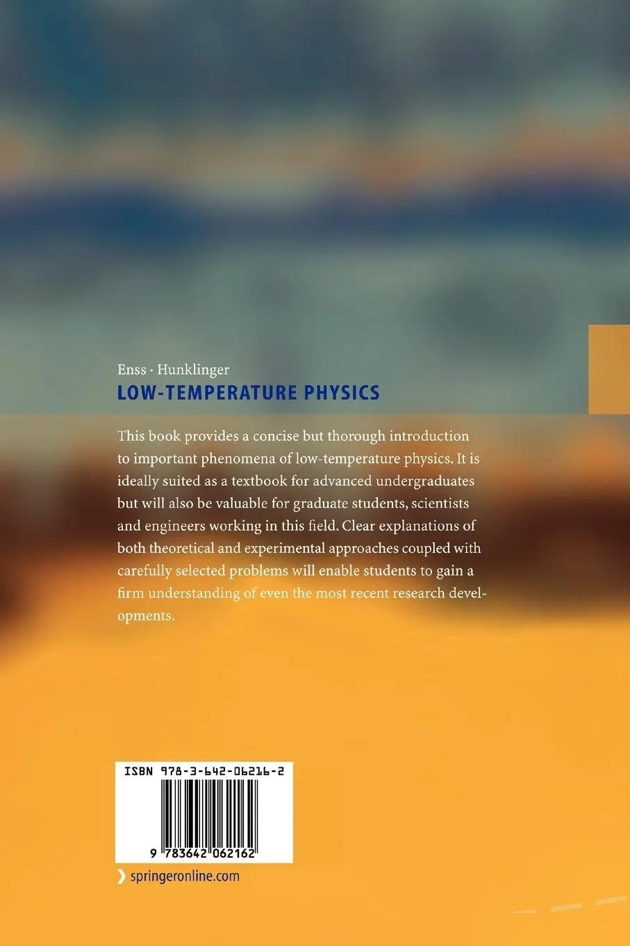 Rückseite: 9783642062162 | Low-Temperature Physics | Siegfried Hunklinger (u. a.) | Taschenbuch