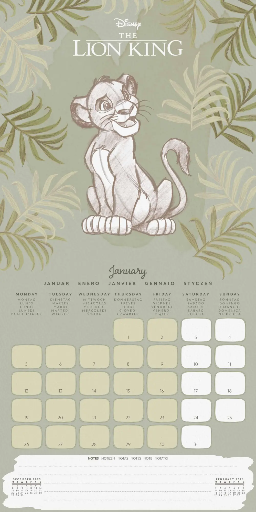 Bild: 9781804232262 | DISNEY CLASSICS - Broschürenkalender im Format 30 x 30 | Kalender