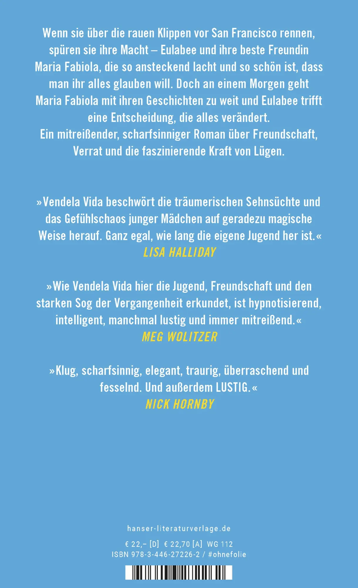 Bild: 9783446272262 | Die Gezeiten gehören uns | Roman | Vendela Vida | Buch | 288 S. | 2022