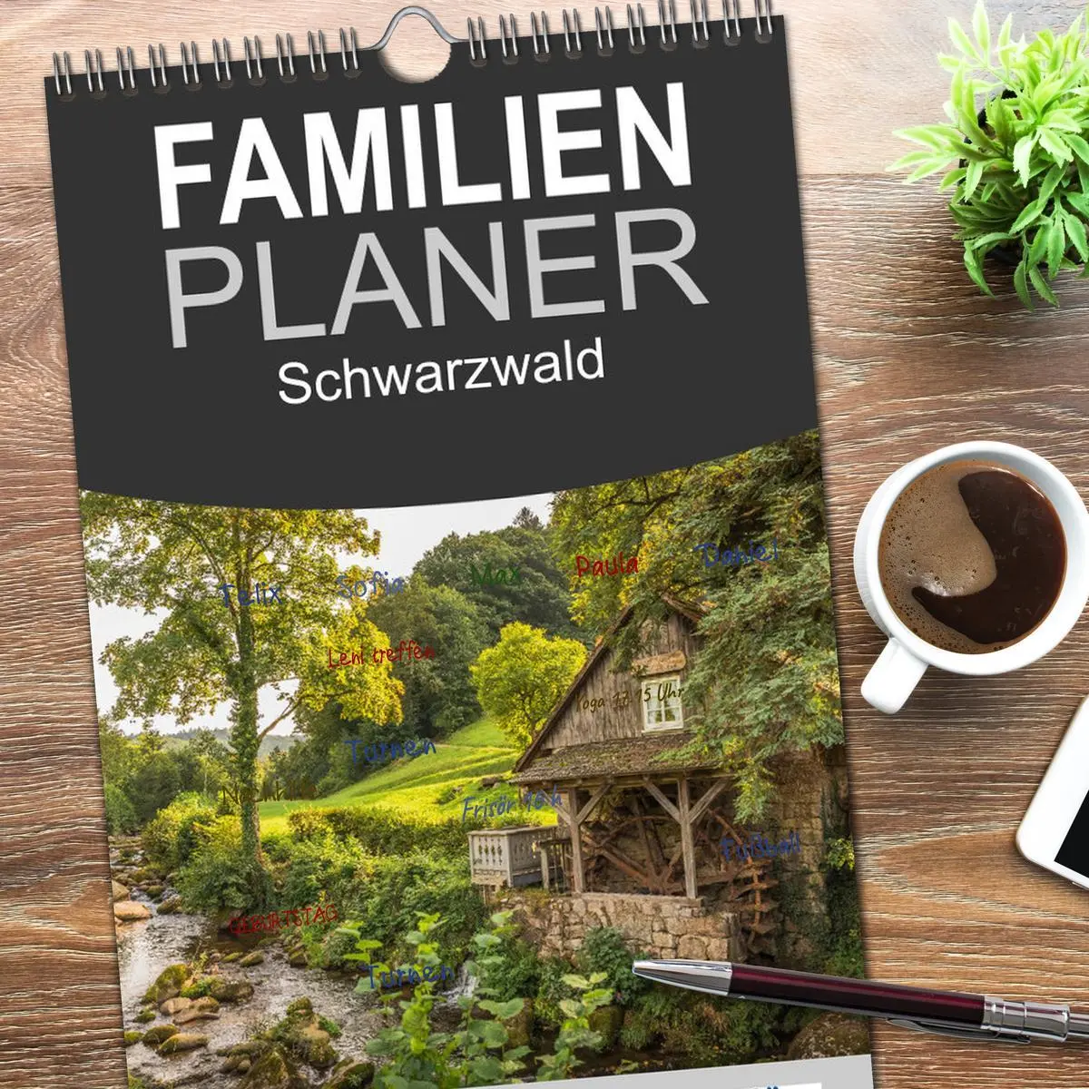 Bild: 9783516492262 | Familienplaner 2026 - Schwarzwald mit 5 Spalten (Wandkalender, 21 x...