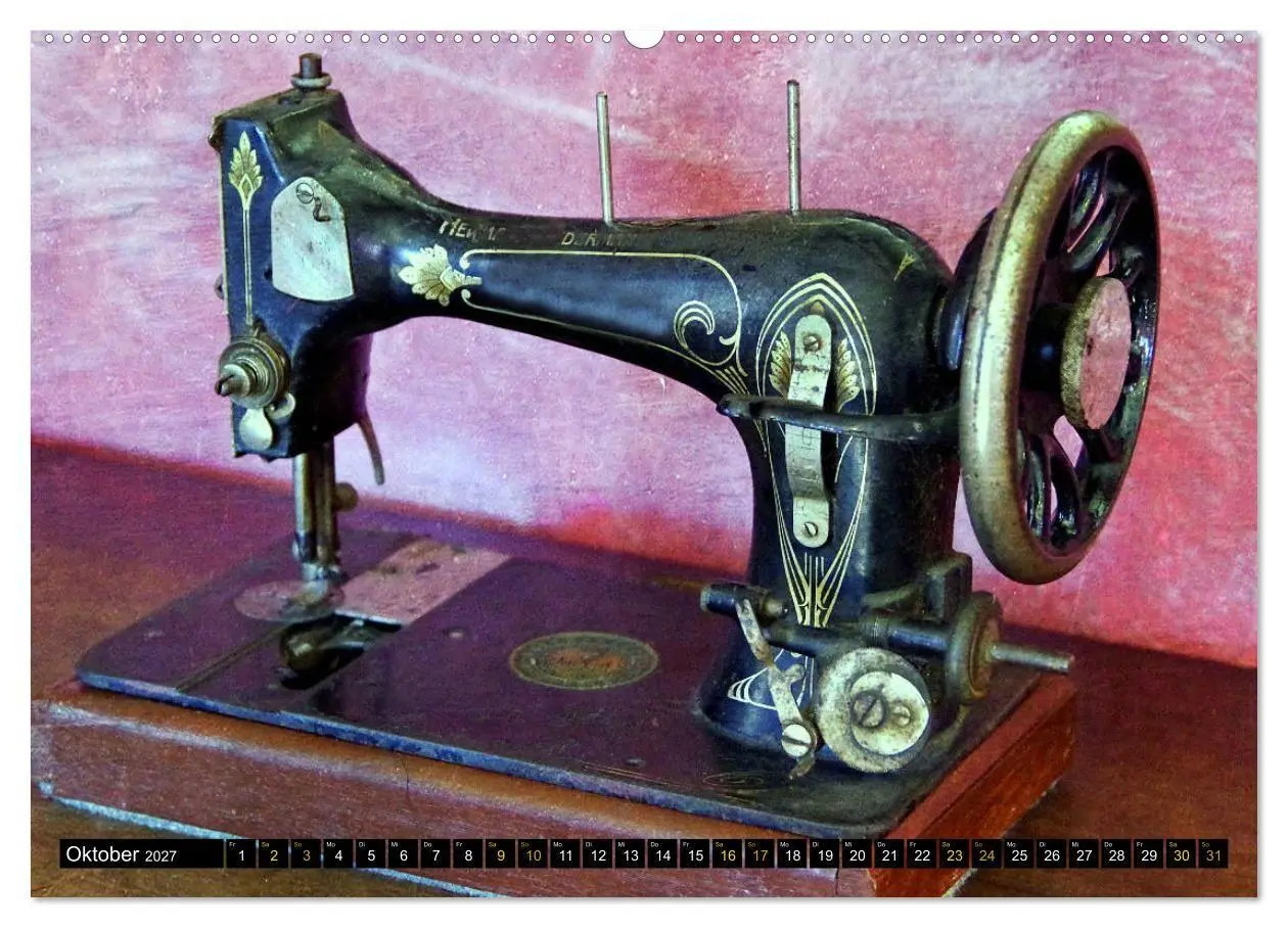 Bild: 9783569722262 | Omas Nähmaschinen (Wandkalender 2027 DIN A2 quer), CALVENDO...