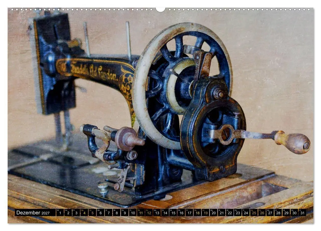 Bild: 9783569722262 | Omas Nähmaschinen (Wandkalender 2027 DIN A2 quer), CALVENDO...