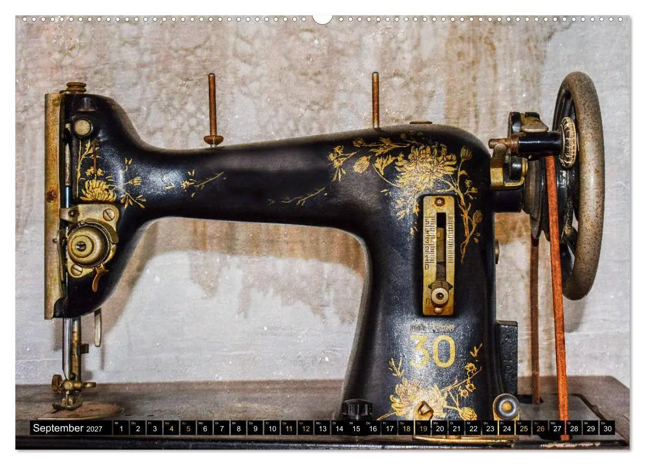 Bild: 9783569722262 | Omas Nähmaschinen (Wandkalender 2027 DIN A2 quer), CALVENDO...