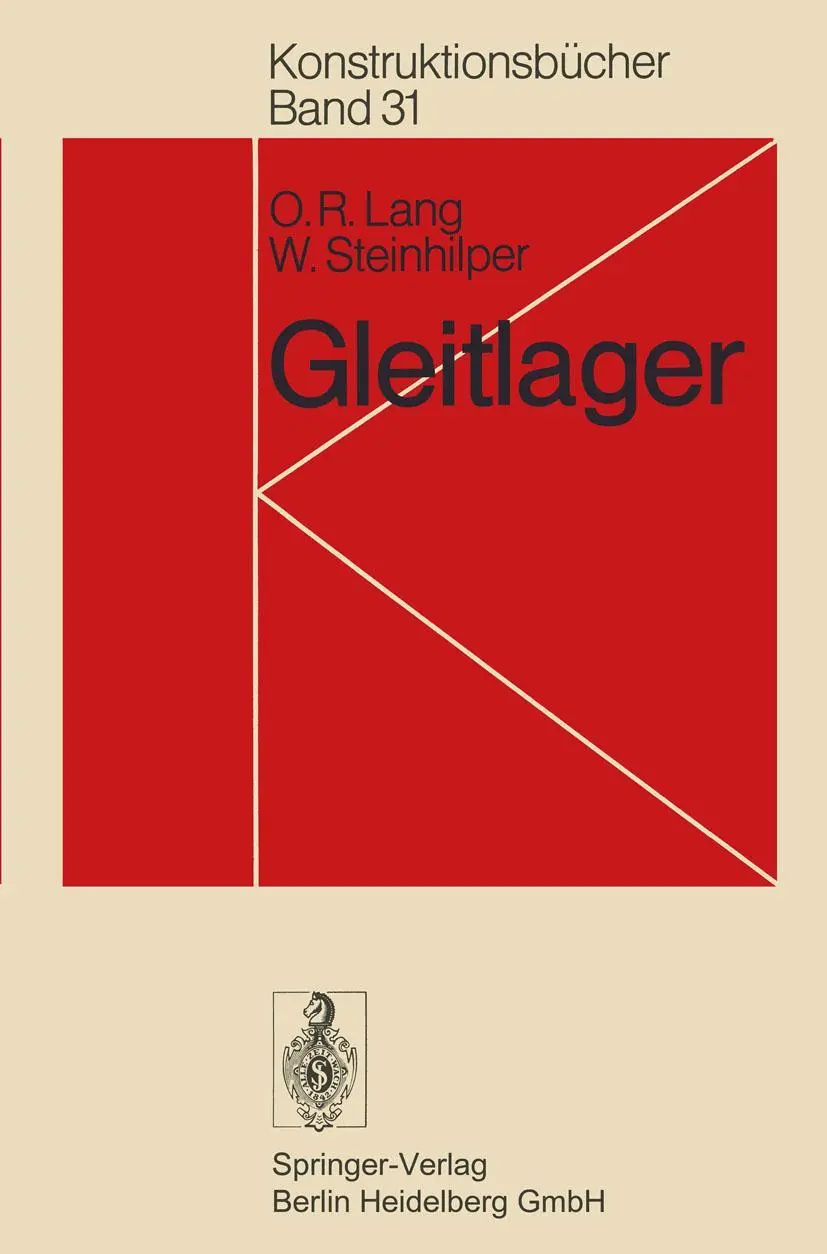 Cover: 9783642812262 | Gleitlager | W. Steinhilper (u. a.) | Taschenbuch | xi | Deutsch