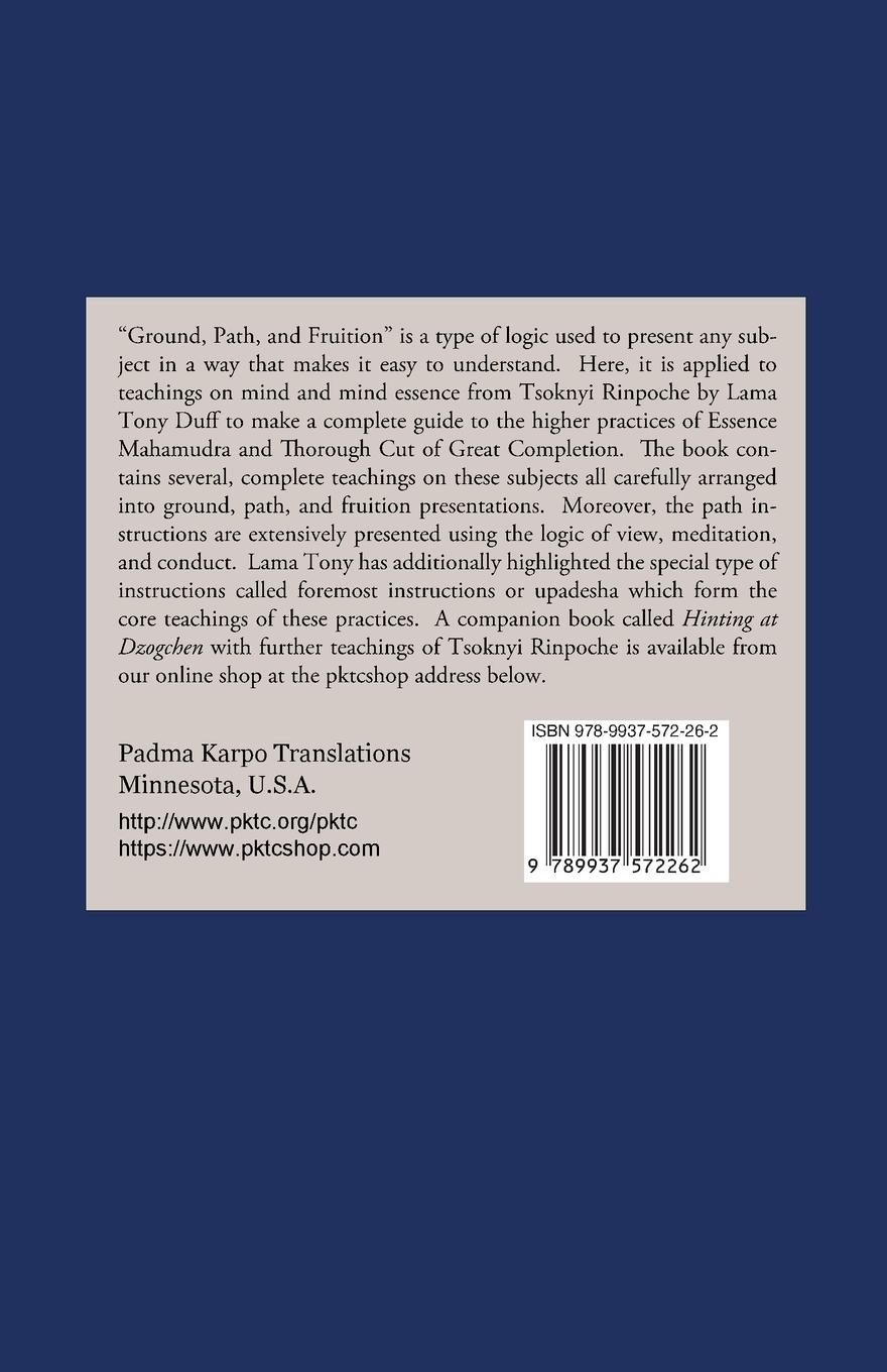 Rückseite: 9789937572262 | Ground, Path, and Fruition | Tony Duff | Taschenbuch | Englisch | 2024