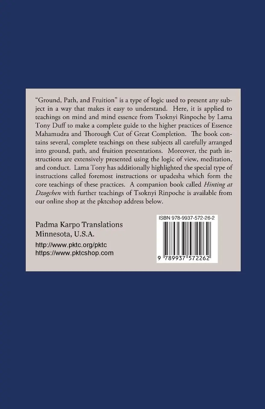 Rückseite: 9789937572262 | Ground, Path, and Fruition | Tony Duff | Taschenbuch | Englisch | 2024