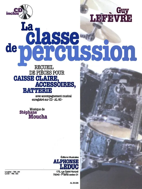 Cover: 9790046292262 | La Classe de Percussion | Buch + CD | Alphonse Leduc
