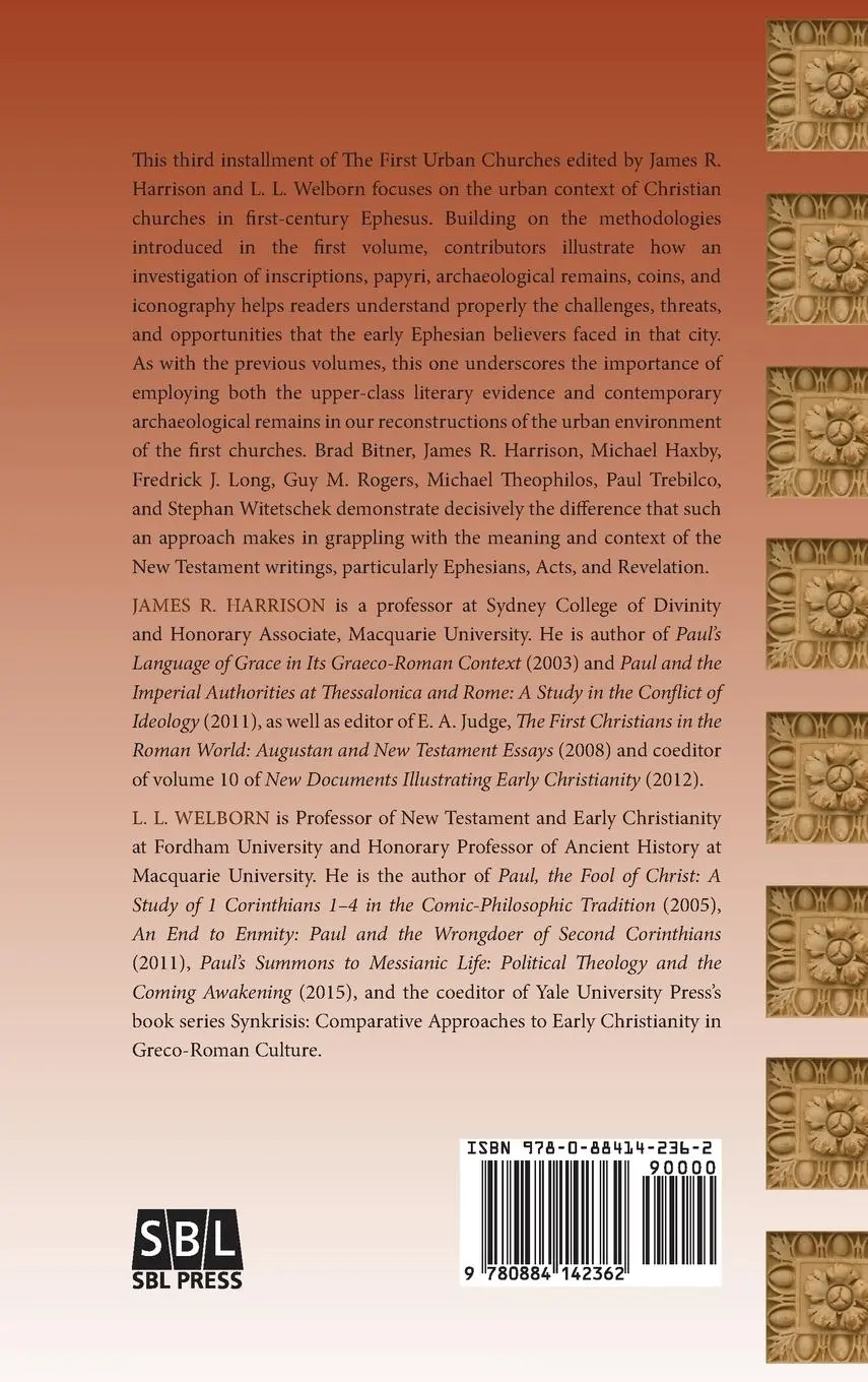 Rückseite: 9780884142362 | The First Urban Churches 3 | Ephesus | James R. Harrison (u. a.)