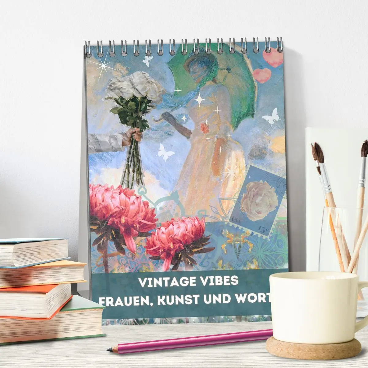 Bild: 9783516242362 | Vintage Vibes - Frauen, Kunst und Worte (Tischkalender 2026 DIN A5...