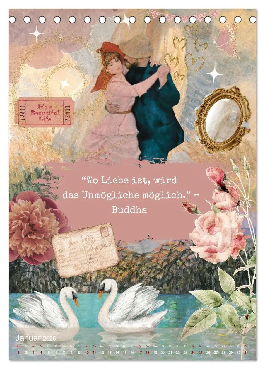 Bild: 9783516242362 | Vintage Vibes - Frauen, Kunst und Worte (Tischkalender 2026 DIN A5...