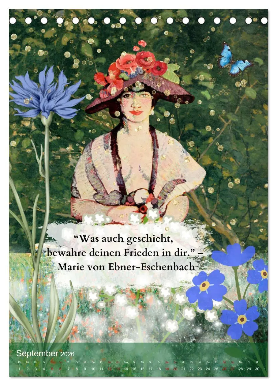 Bild: 9783516242362 | Vintage Vibes - Frauen, Kunst und Worte (Tischkalender 2026 DIN A5...