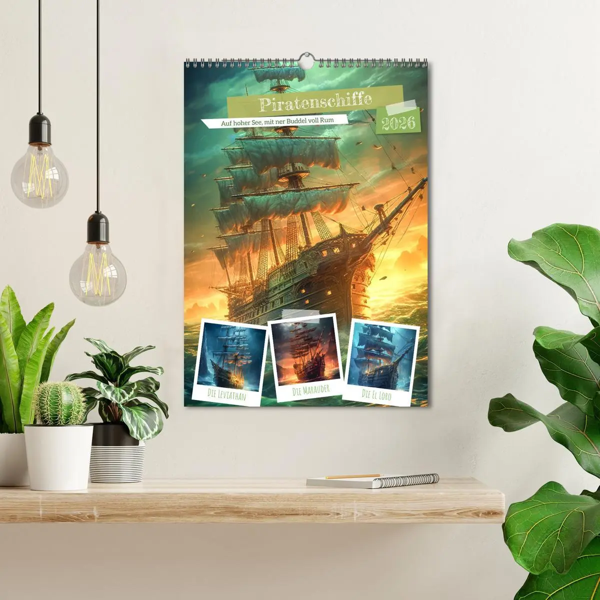 Bild: 9783516312362 | Piratenschiffe (Wandkalender 2026 DIN A3 hoch), CALVENDO...