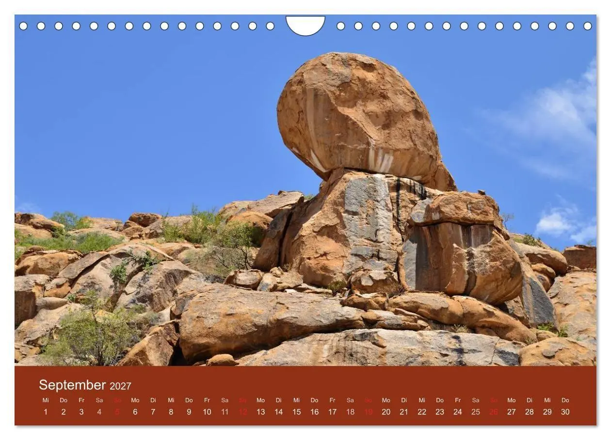 Bild: 9783594222362 | Namibia (Wandkalender 2027 DIN A4 quer), CALVENDO Monatskalender