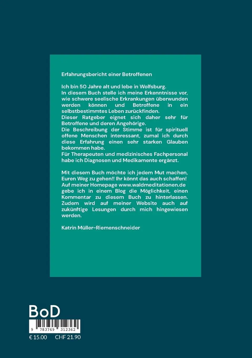 Rückseite: 9783769312362 | Über die Bewältigung seelischer Krisen und das Hören von Stimmen