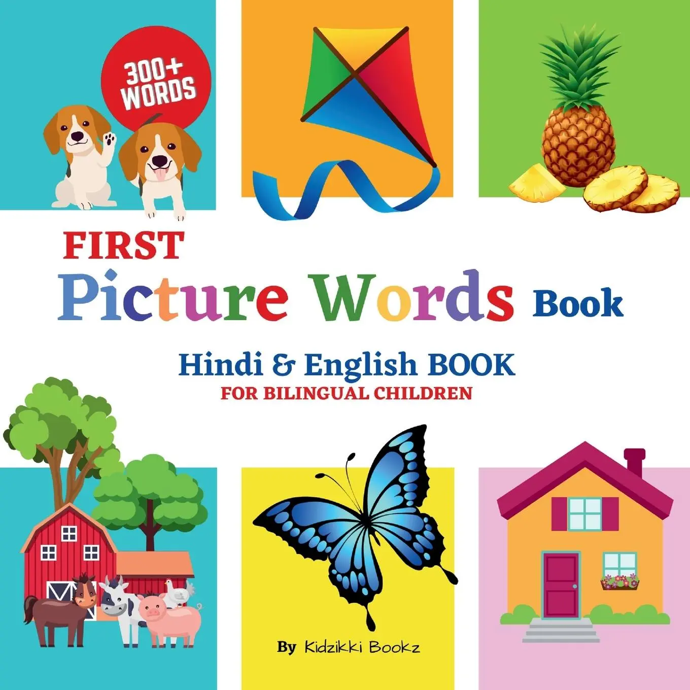 Cover: 9780645852462 | First Picture Words Book - Hindi &amp; English Book For Bilingual Children