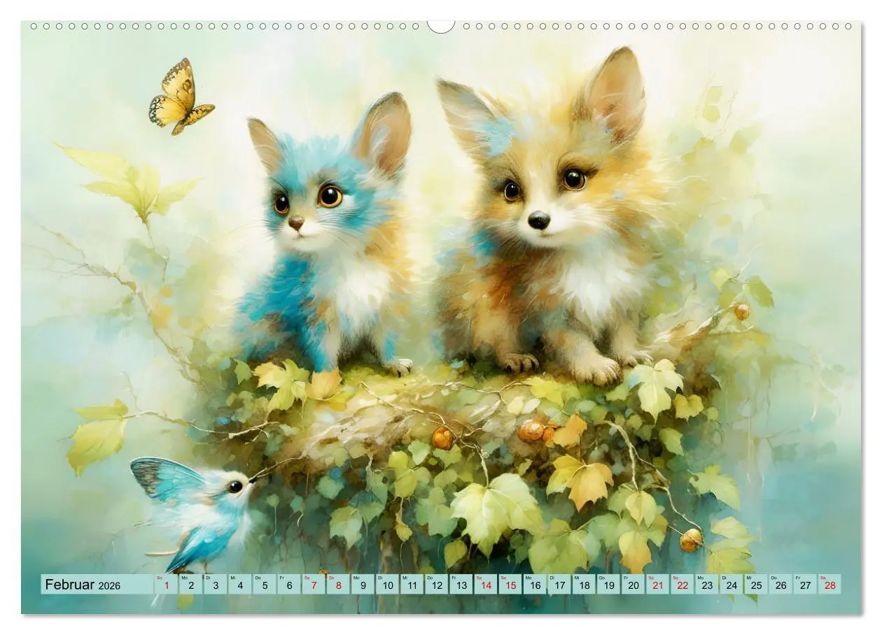 Bild: 9783457382462 | Pelzige süße Freunde (hochwertiger Premium Wandkalender 2026 DIN A2...