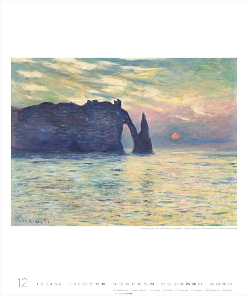 Bild: 9783839902462 | Die schönsten Meereslandschaften Kalender 2026 | Courbet | Kalender