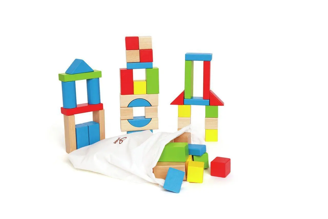 Bild: 6943478002562 | Bunte Holzbausteine | Spiel | E0409 | Deutsch | 2023