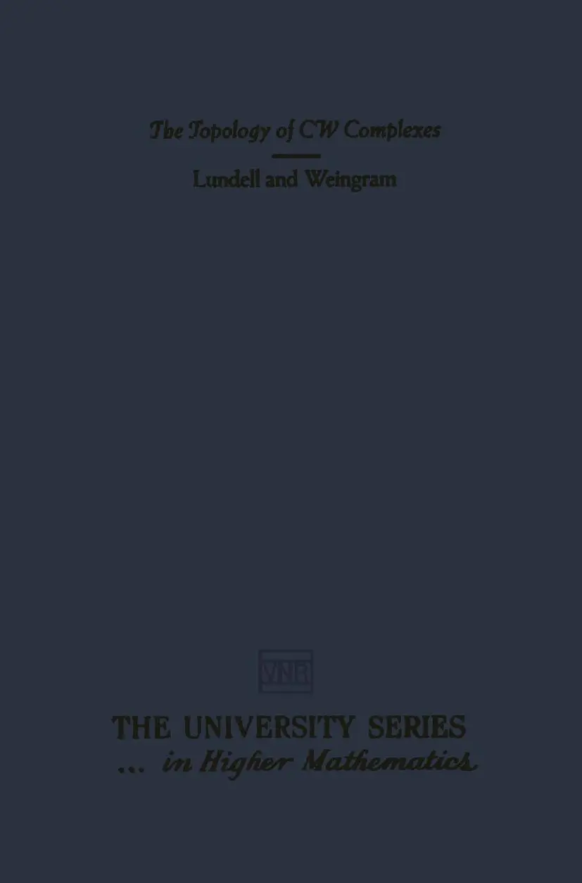 Cover: 9781468462562 | The Topology of CW Complexes | A. T. Lundell (u. a.) | Taschenbuch