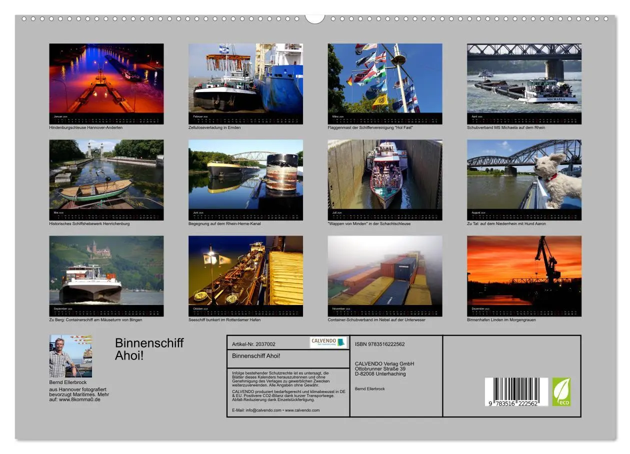 Bild: 9783516222562 | Binnenschiff Ahoi! (hochwertiger Premium Wandkalender 2026 DIN A2...