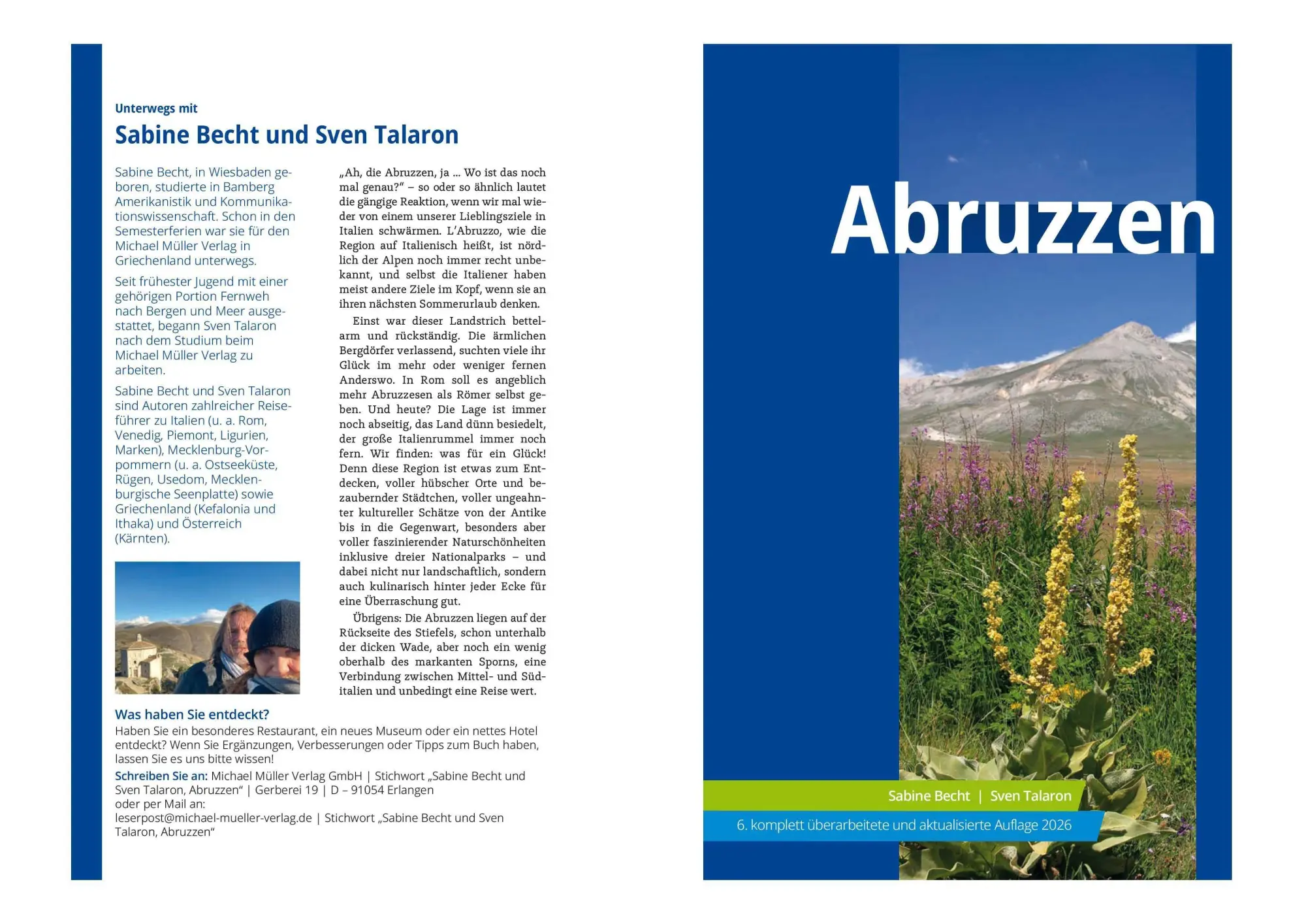 Bild: 9783966852562 | MICHAEL MÜLLER Reiseführer Abruzzen | Sabine Becht (u. a.) | Buch