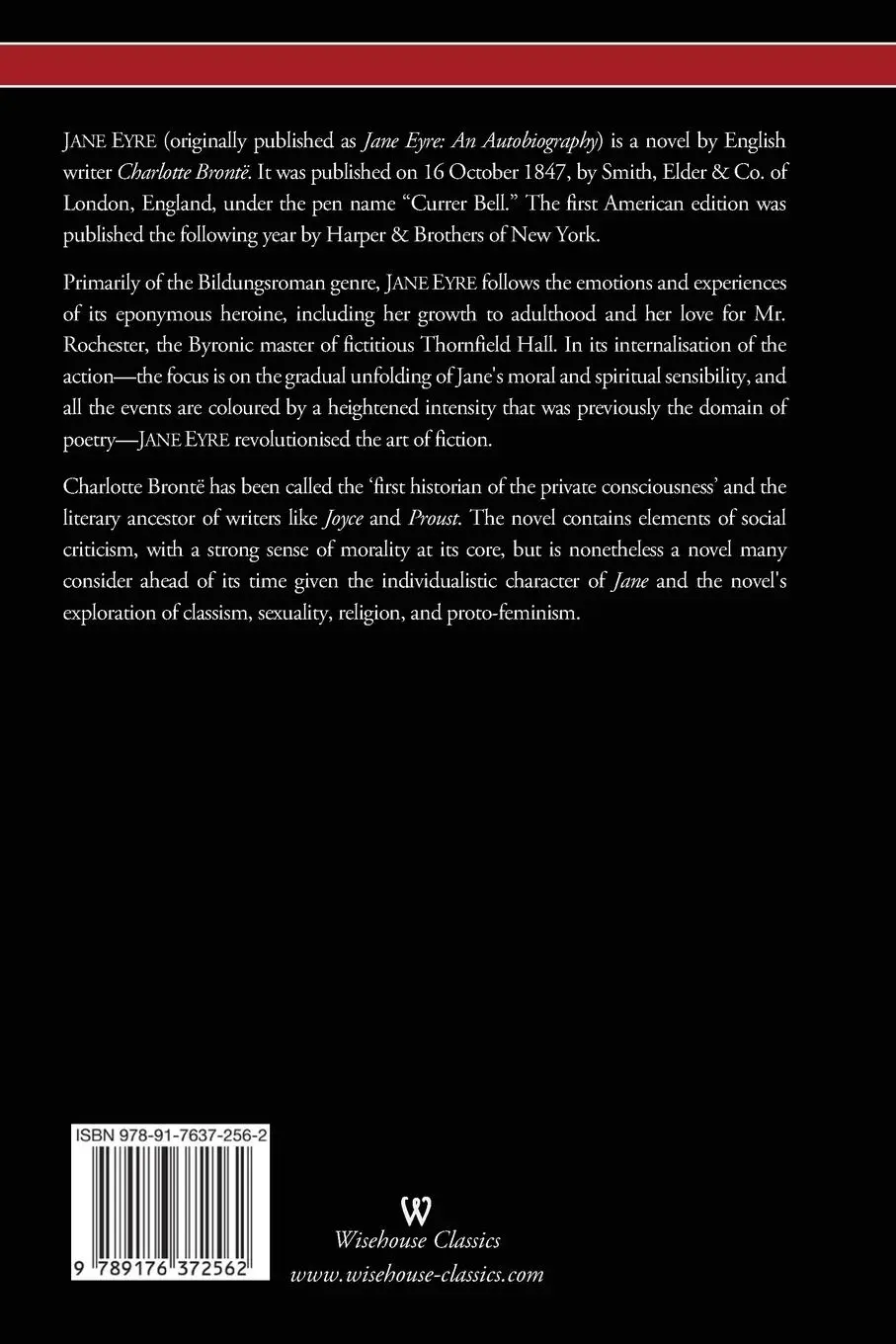 Rückseite: 9789176372562 | Jane Eyre (Wisehouse Classics Edition - With Illustrations by F. H....