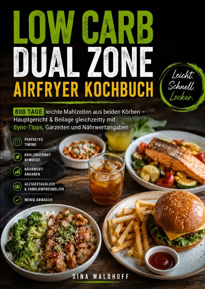 Cover: 9789403902562 | Low Carb Dual Zone Airfryer Kochbuch | Sina Waldhoff | Taschenbuch