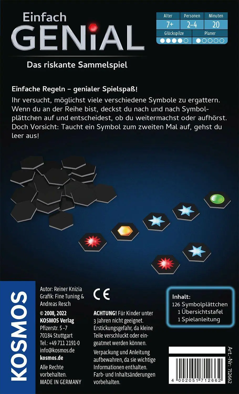 Bild: 4002051712662 | Einfach Genial | Reiner Knizia | Spiel | Brettspiel | 712662 | Deutsch