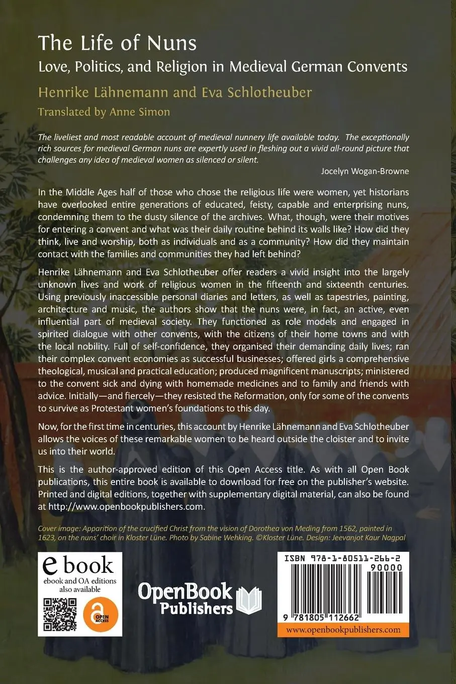 Rückseite: 9781805112662 | The Life of Nuns | Henrike Lähnemann (u. a.) | Taschenbuch | Englisch