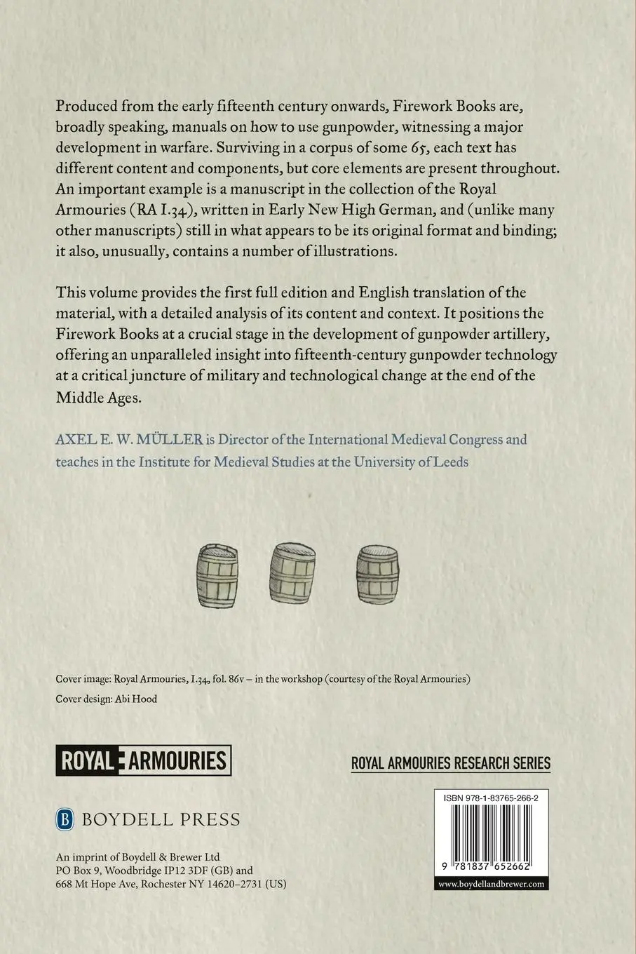 Rückseite: 9781837652662 | Gunpowder Technology in the Fifteenth Century | Axel Müller | Buch