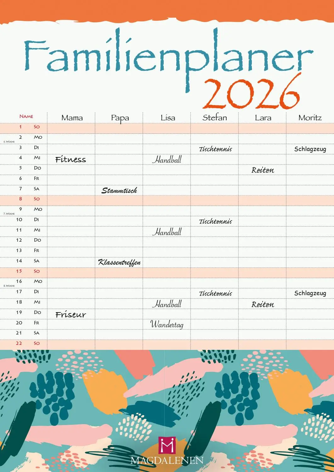 Cover: 9783957482662 | Familienplaner 2026 | Der große Familienplaner | Kalender | 13 S.