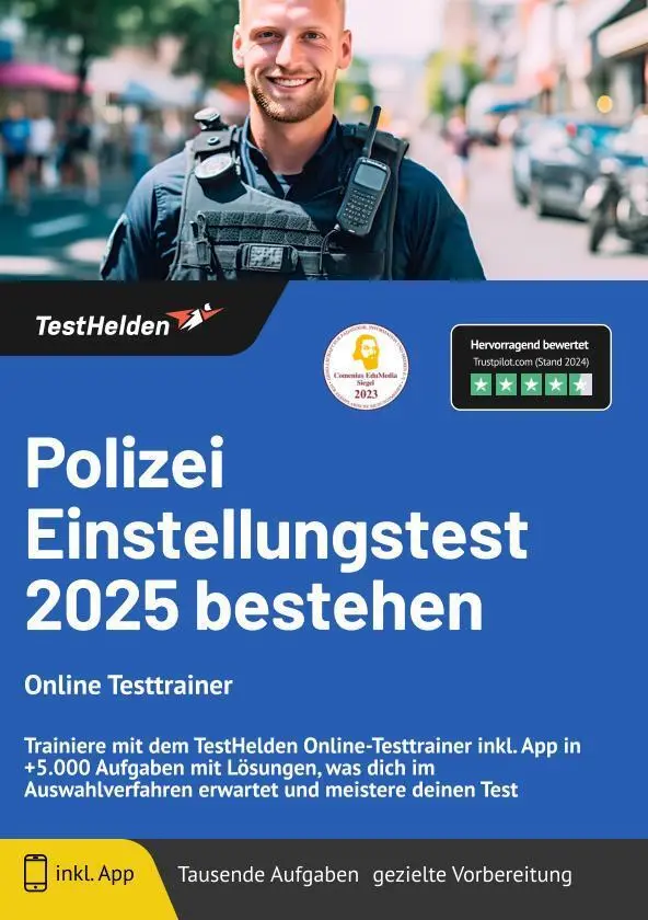 Cover: 9783988172662 | Polizei Einstellungstest 2024 bestehen - Online Testtrainer -...