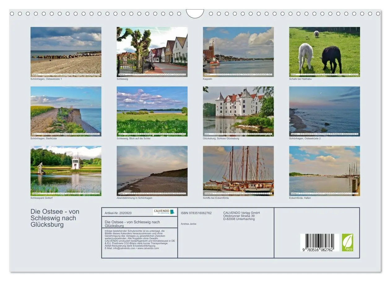 Bild: 9783516062762 | Die Ostsee - von Schleswig nach Glücksburg (Wandkalender 2026 DIN...