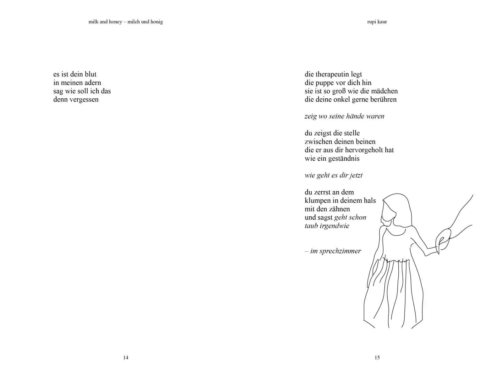 Bild: 9783957612762 | milk and honey - milch und honig | Rupi Kaur | Taschenbuch | 208 S.