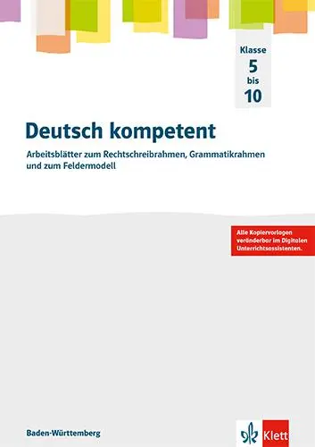 Cover: 9783123162862 | Deutsch kompetent 5-10. Ausgabe Baden-Württemberg | Taschenbuch | 2024