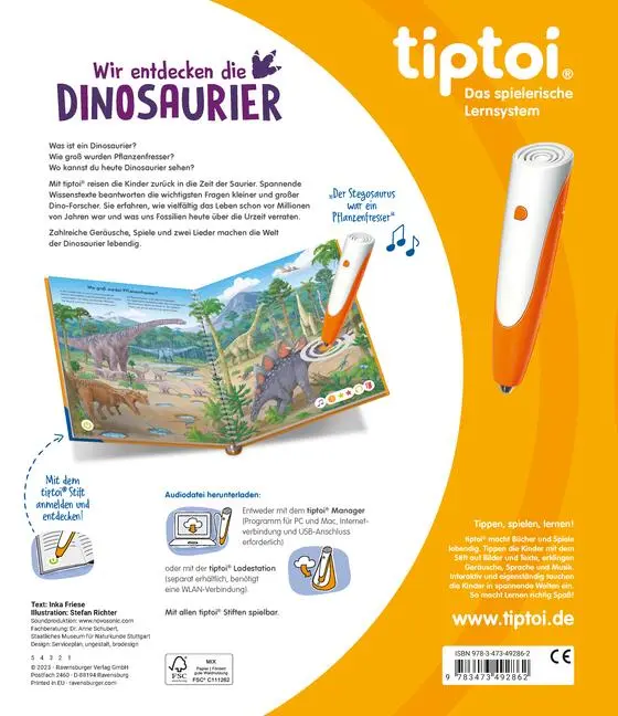 Bild: 9783473492862 | tiptoi® - Wir entdecken die Dinosaurier | Inka Friese | Taschenbuch