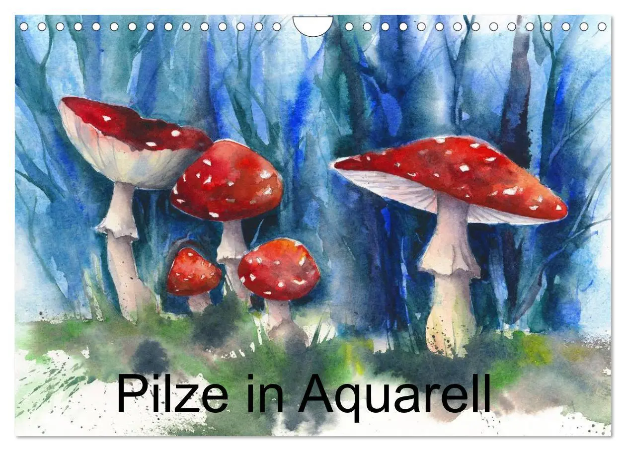 Cover: 9783516052862 | Pilze in Aquarell (Wandkalender 2026 DIN A4 quer), CALVENDO...
