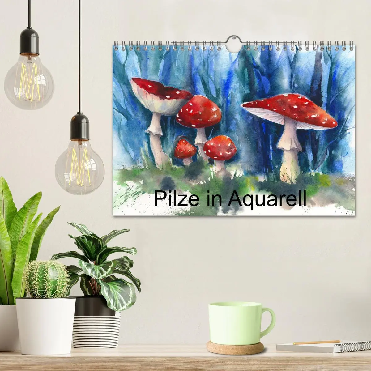 Bild: 9783516052862 | Pilze in Aquarell (Wandkalender 2026 DIN A4 quer), CALVENDO...