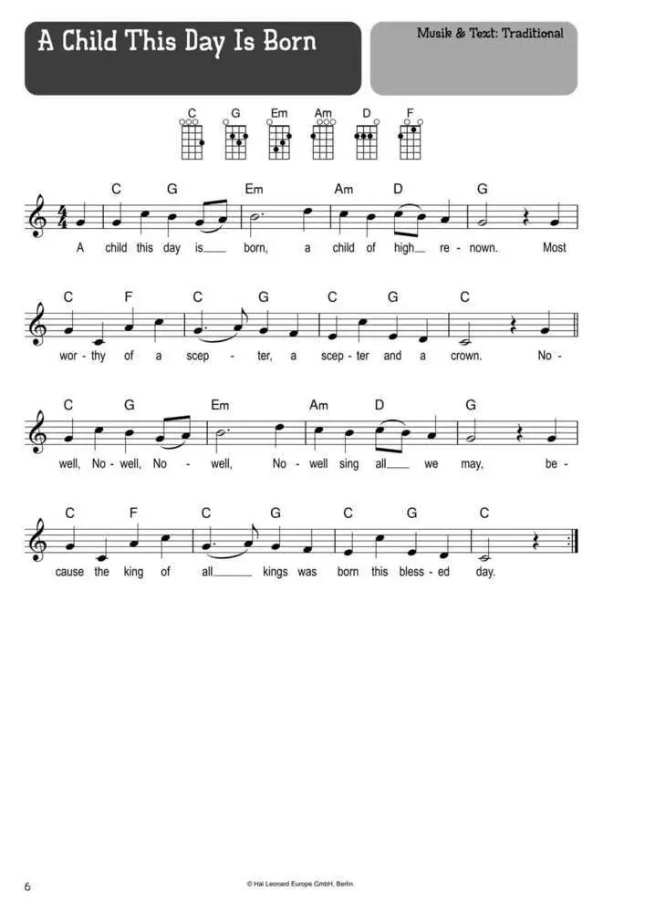 Bild: 9783954562862 | 100 Kinderlieder für Ukulele - Weihnachten | Edition | Buch | 184 S.