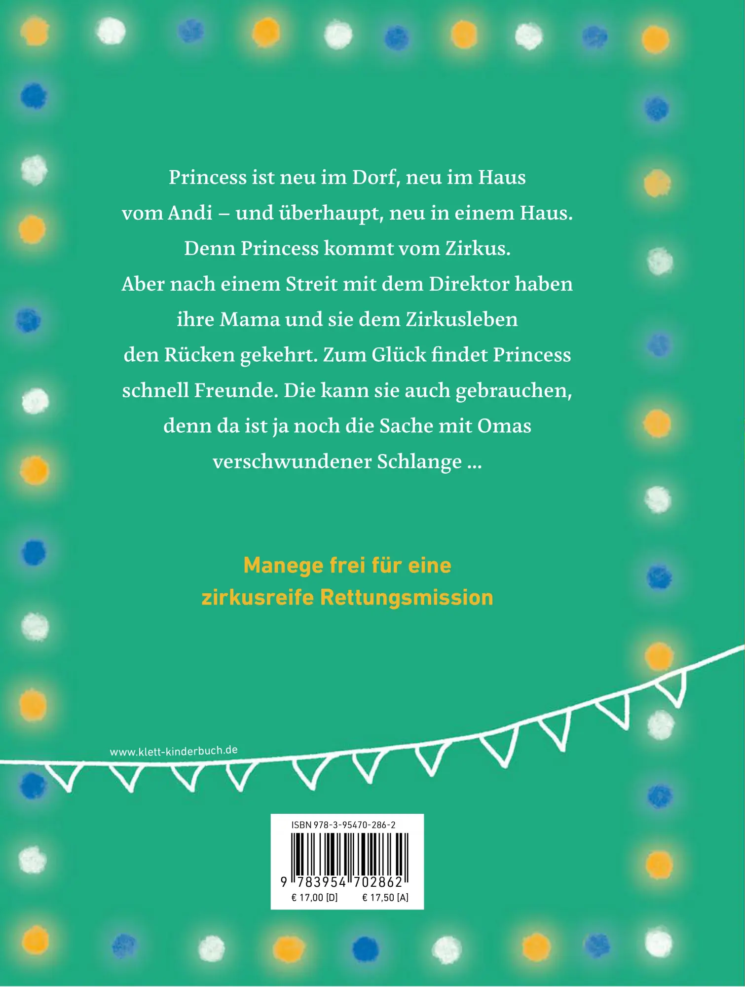 Rückseite: 9783954702862 | Rettet Omas Boa! | Mein Zirkus, das Dorf und ich | Anna Maria Praßler