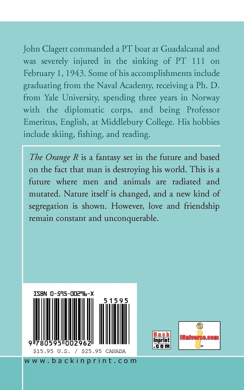Rückseite: 9780595002962 | The Orange R | John Clagett | Taschenbuch | Kartoniert / Broschiert